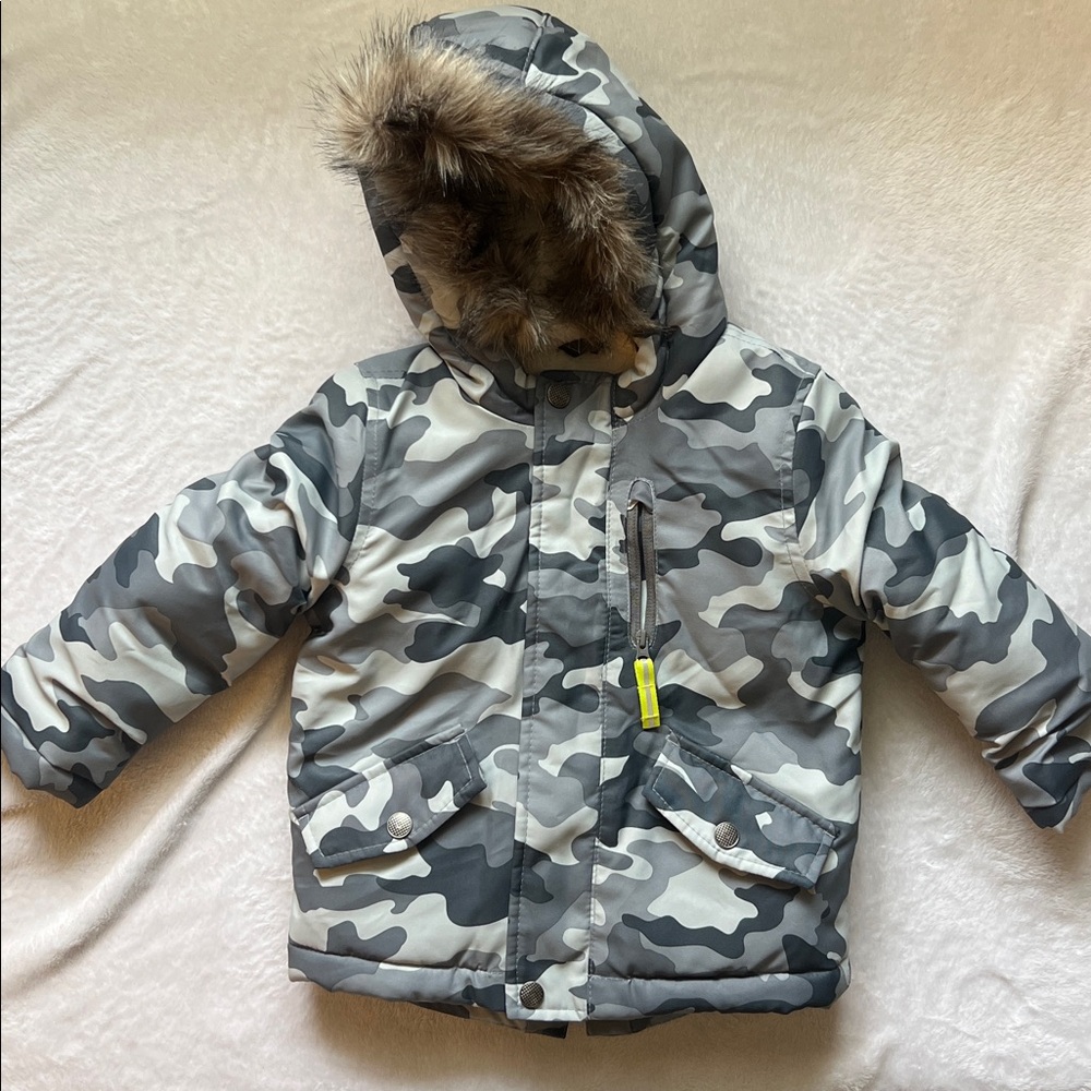 Cat & Jack camo puffer coat